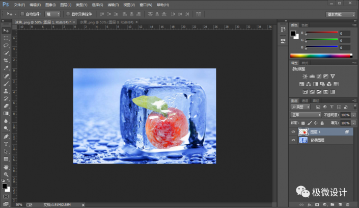 Photoshop�ϳ��ܽ��ڱ��K�е�ˮ��