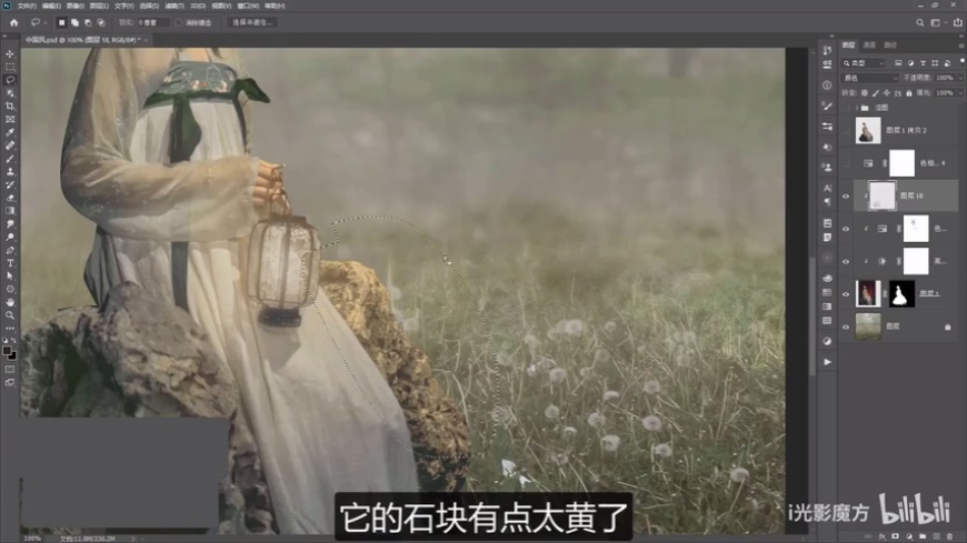 Photoshop���������ŵ����񹤹P��Ч��