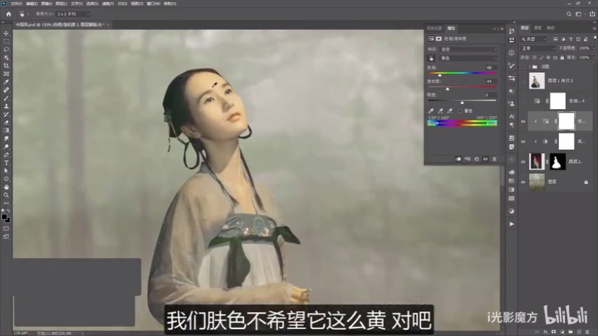 Photoshop���������ŵ����񹤹P��Ч��