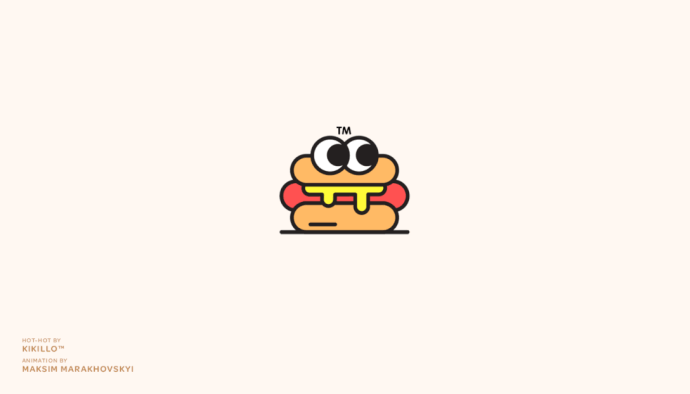 可愛動態插畫主題標志設計欣賞