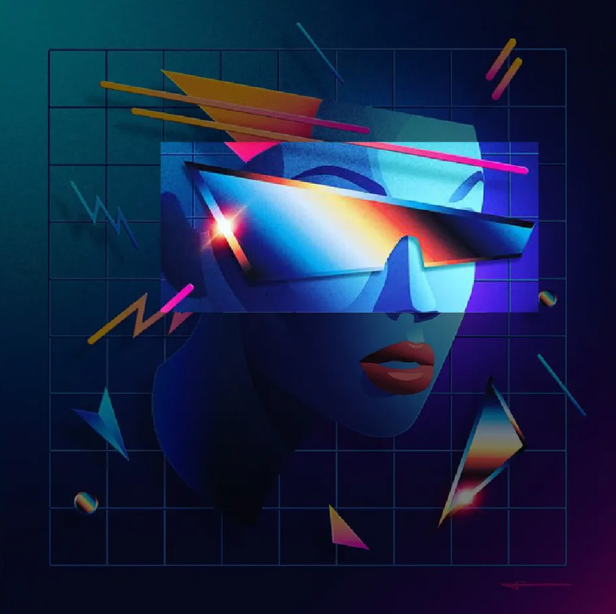 Photoshop繪制賽博朋克風格的人物插畫