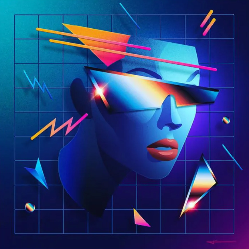 Photoshop繪制賽博朋克風格的人物插畫