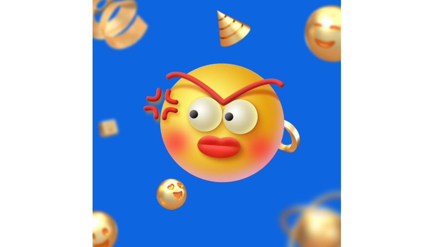 Photoshop繪制立體效果的3D表情