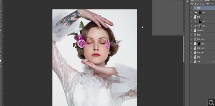 Photoshop給人物肖像添加質感肌膚效果