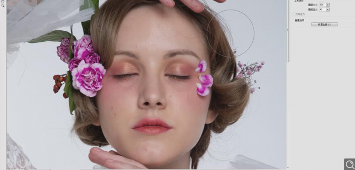 Photoshop給人物肖像添加質感肌膚效果
