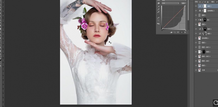 Photoshop給人物肖像添加質感肌膚效果