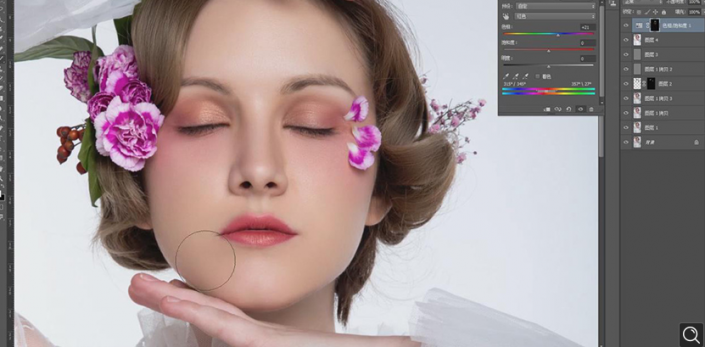 Photoshop給人物肖像添加質感肌膚效果