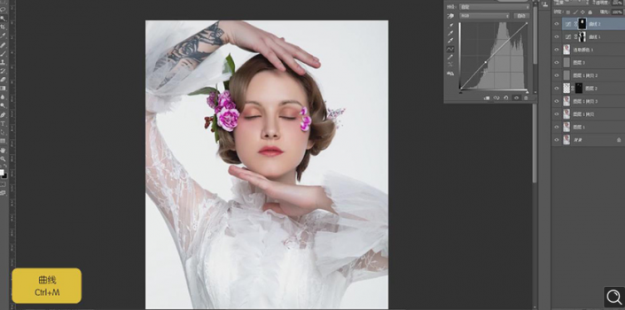 Photoshop給人物肖像添加質感肌膚效果