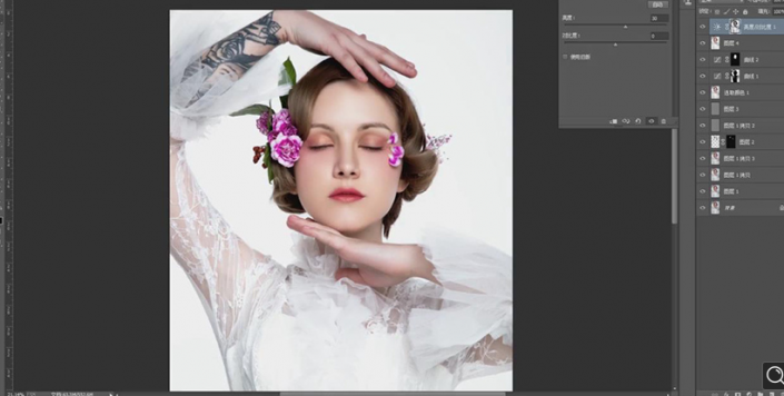 Photoshop給人物肖像添加質感肌膚效果