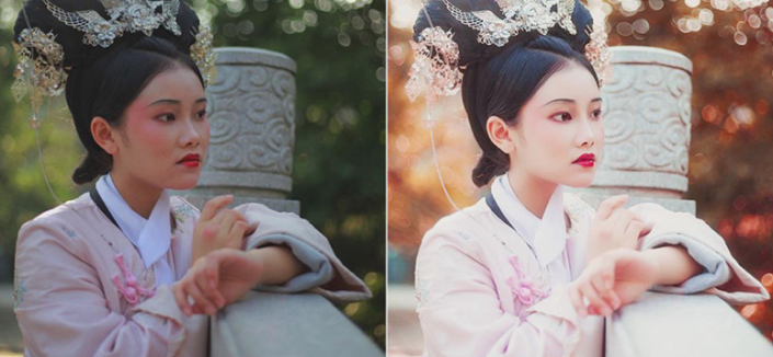 Photoshop�{���عⲻ��Ĺŵ���ŮůɫЧ��