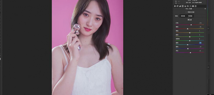 Photoshop給美女模特后期美容瘦身