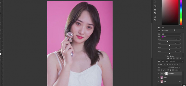 Photoshop給美女模特后期美容瘦身