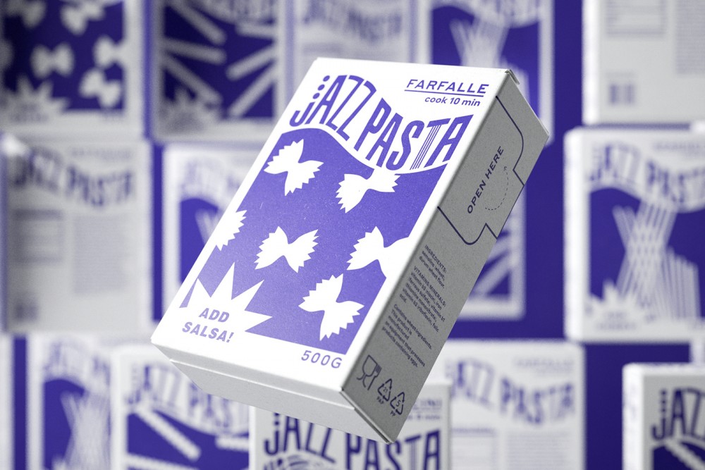 JAZZ PASTA意大利面包裝盒設計欣賞