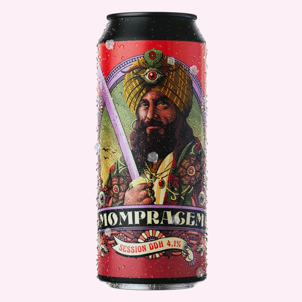 復古風格Santa Maria精釀啤酒包裝設計