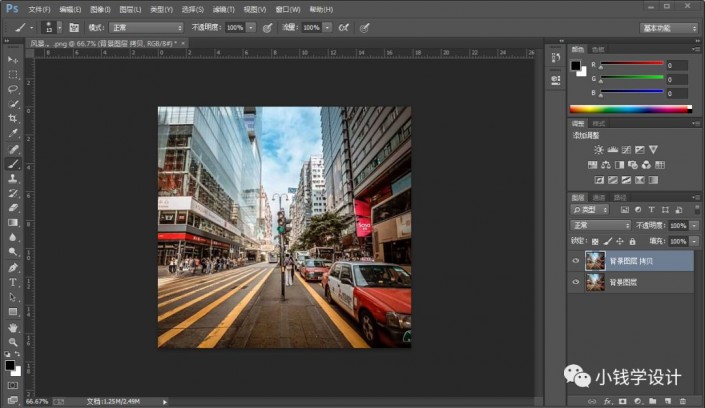 Photoshop�����͹��L��ĳ��нֵ�