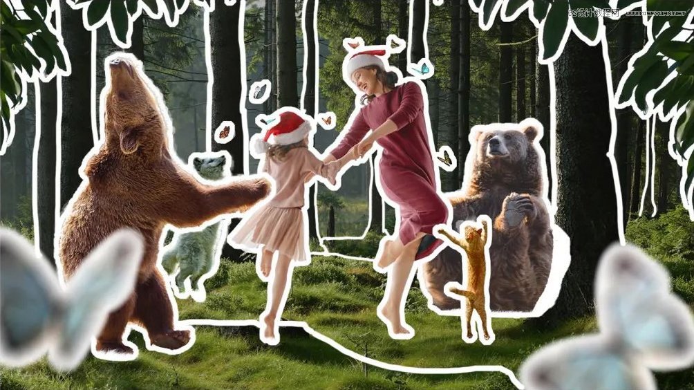 Photoshop合成創意的親子樂園海報